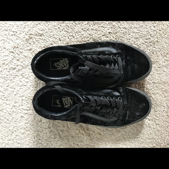 Vans Shoes - Black velvet vans